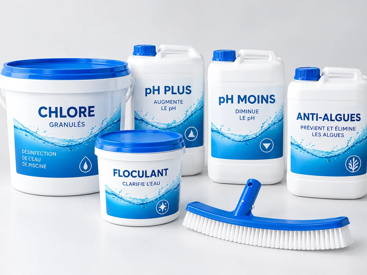 Produits de traitement piscine